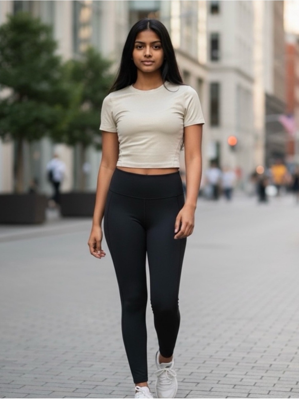 Lululemon Athletica Gold Crewneck T-Shirt